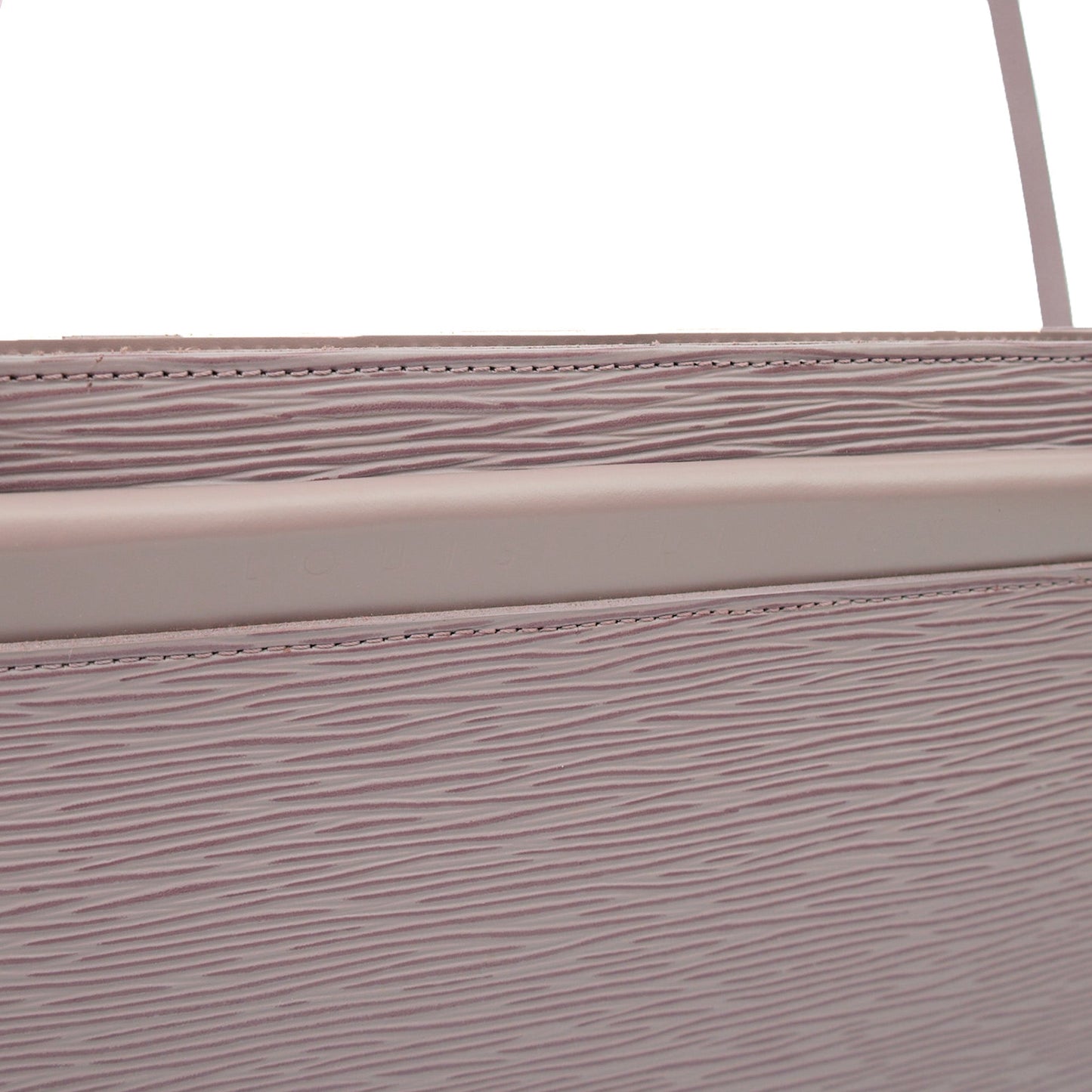 Louis Vuitton Shoulder Bag Saint Tropez in Grey, Epi Leather — Side View