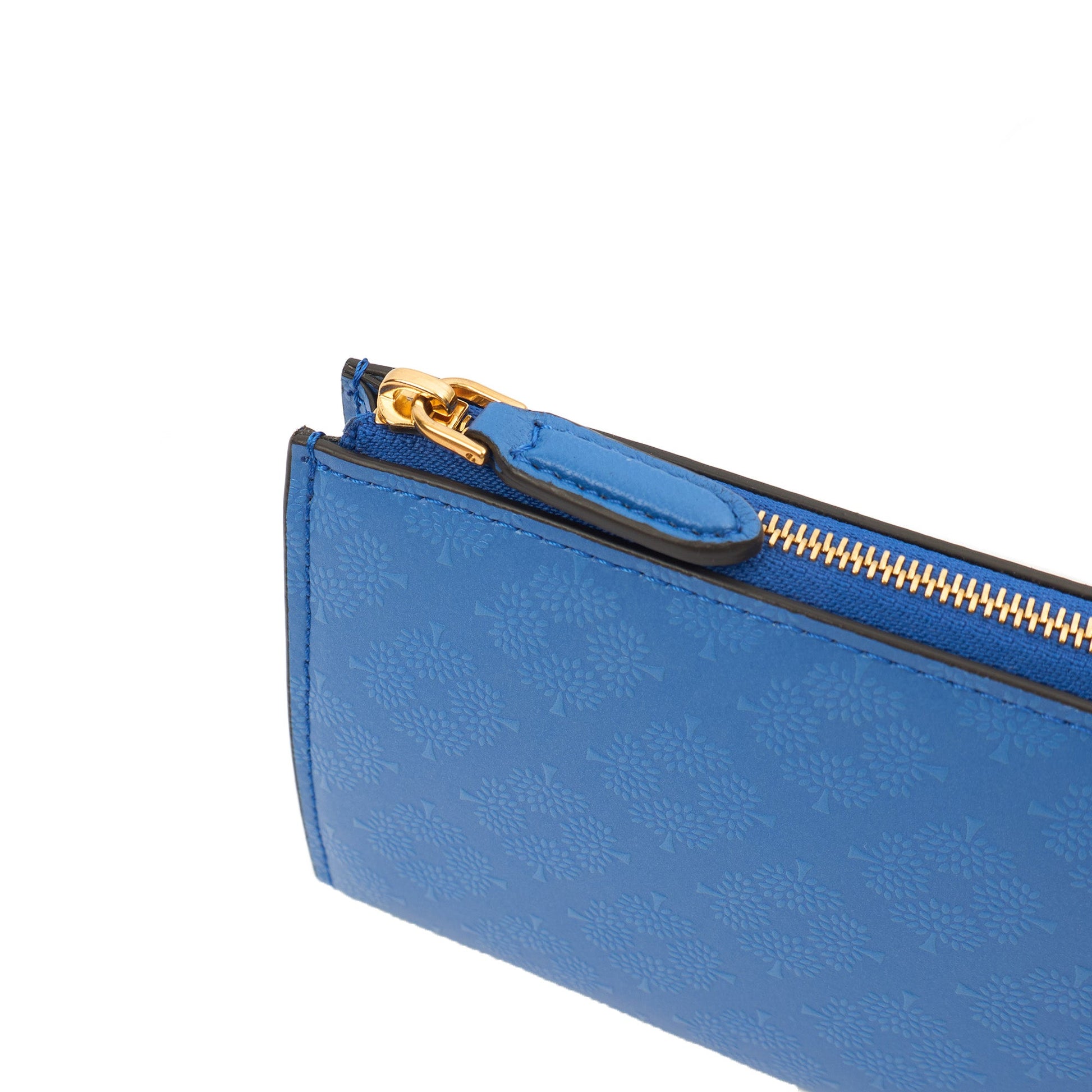 Mulberry Purse Wallet in Porcelain Blue, Leather — Side View