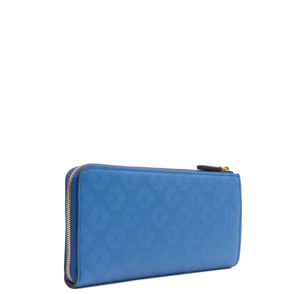 Mulberry Purse Wallet in Porcelain Blue, Leather — Back View