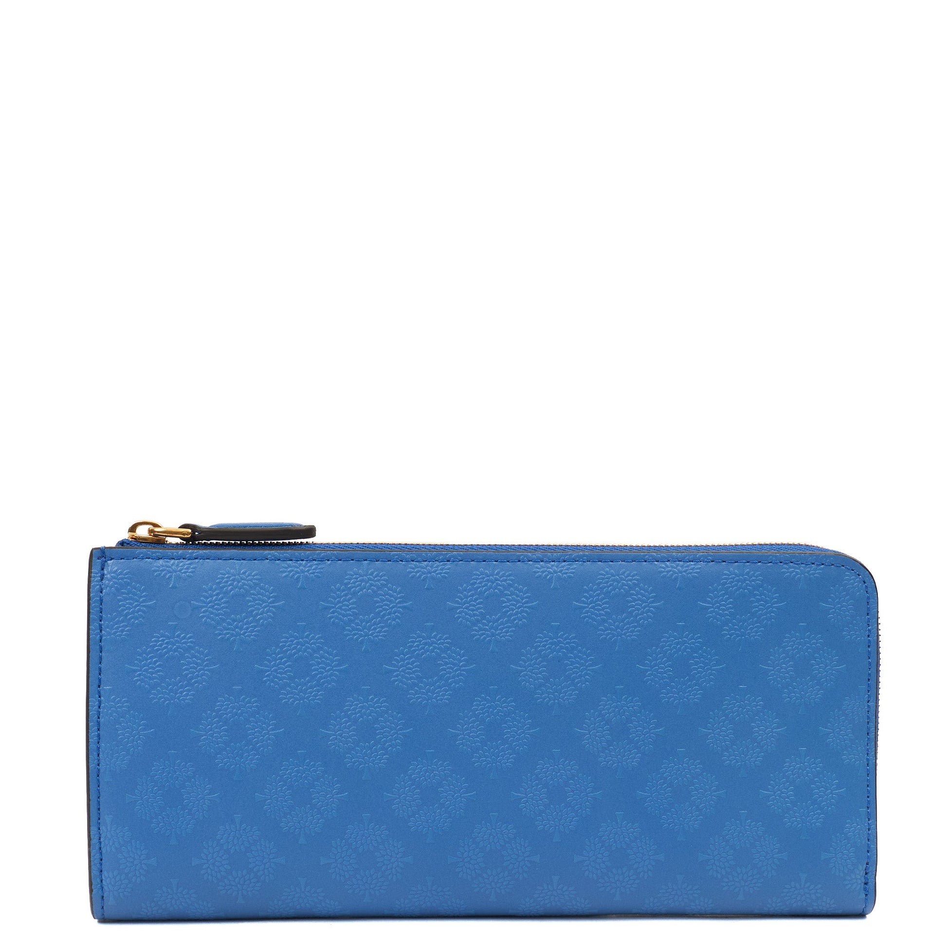 Mulberry Purse Wallet in Porcelain Blue, Leather — Front View
