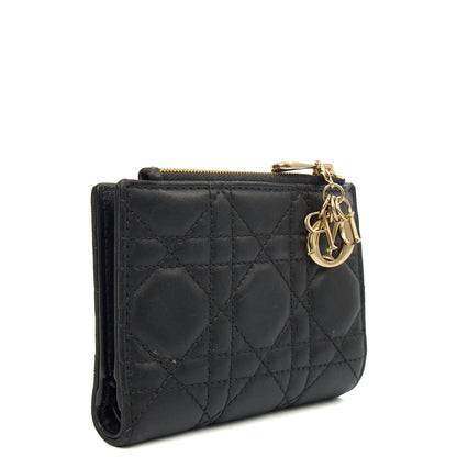 Christian Dior Purse Lady Dior Wallet in Black, Leather — Alternate View 11
