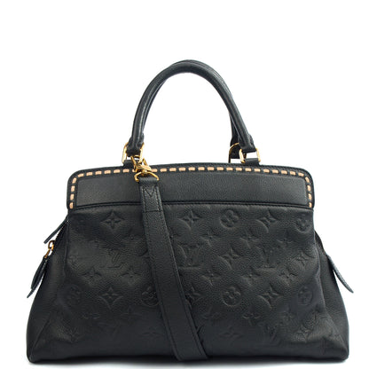 Louis Vuitton Tote Vosges in Black, Empreinte Leather — Back View