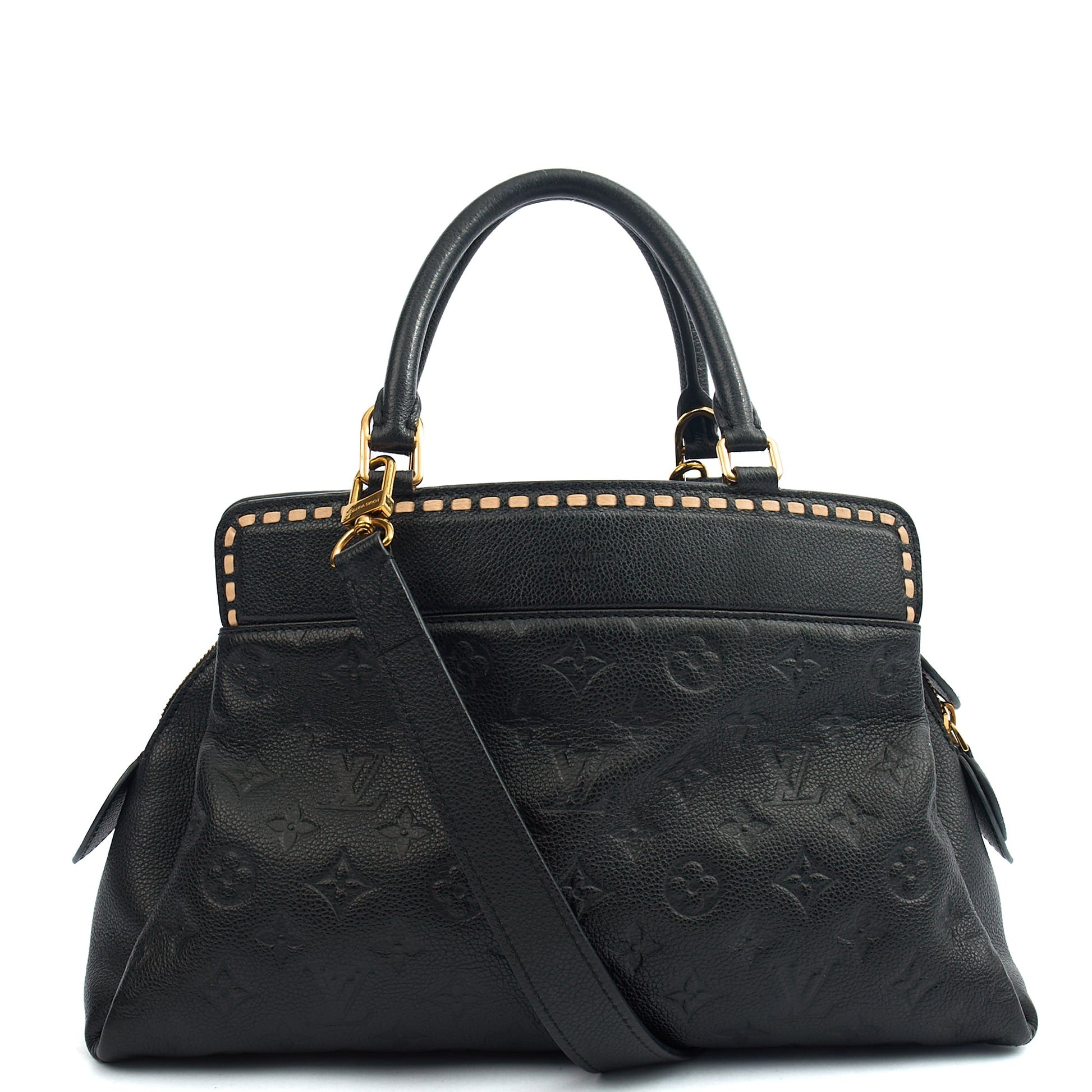 Louis Vuitton Tote Vosges in Black, Empreinte Leather — Alternate View 7