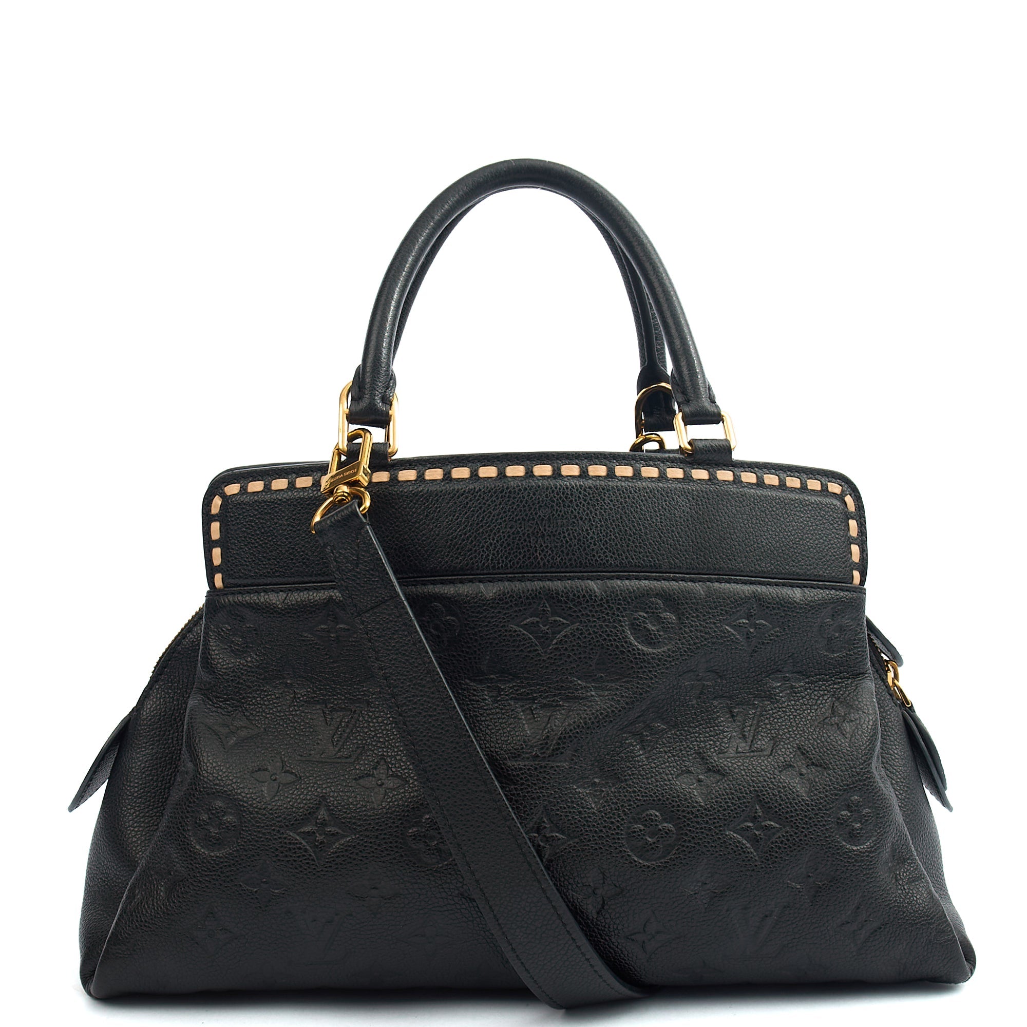Louis Vuitton Tote Vosges in Black, Empreinte Leather — Alternate View 13