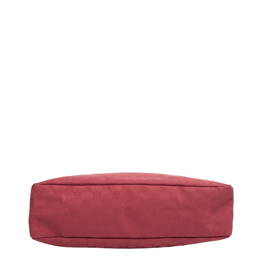 Gucci Shoulder Bag GG Horsebit Hobo Shoulder in Pink, GG Supreme Canvas — Lifestyle View