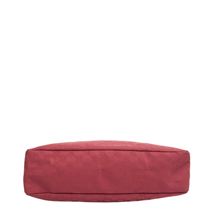 Gucci Shoulder Bag GG Horsebit Hobo Shoulder in Pink, GG Supreme Canvas — Alternate View 12