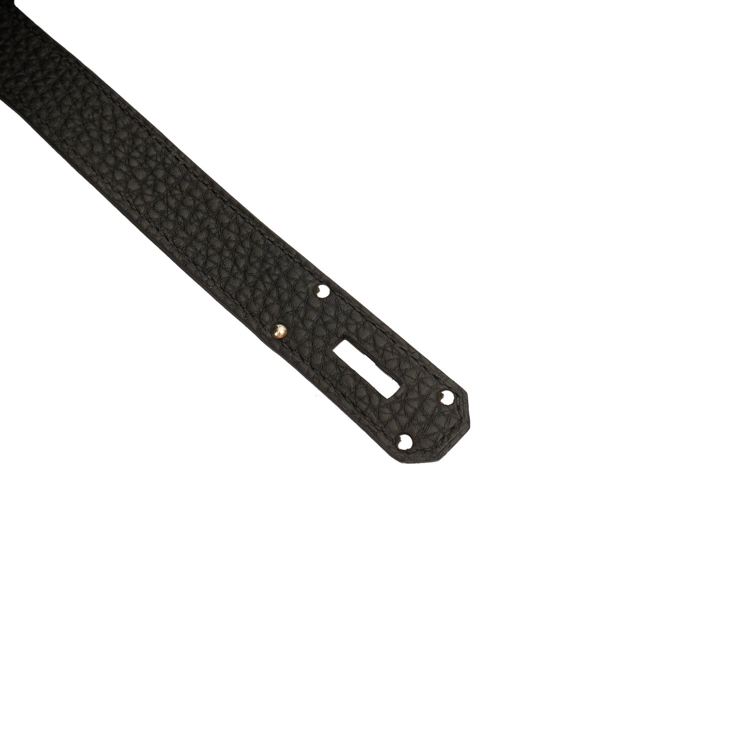 Hermes HAC 40 (Haut à Courroies) in Black, Togo Leather with So Black Hardware — Alternate View 12