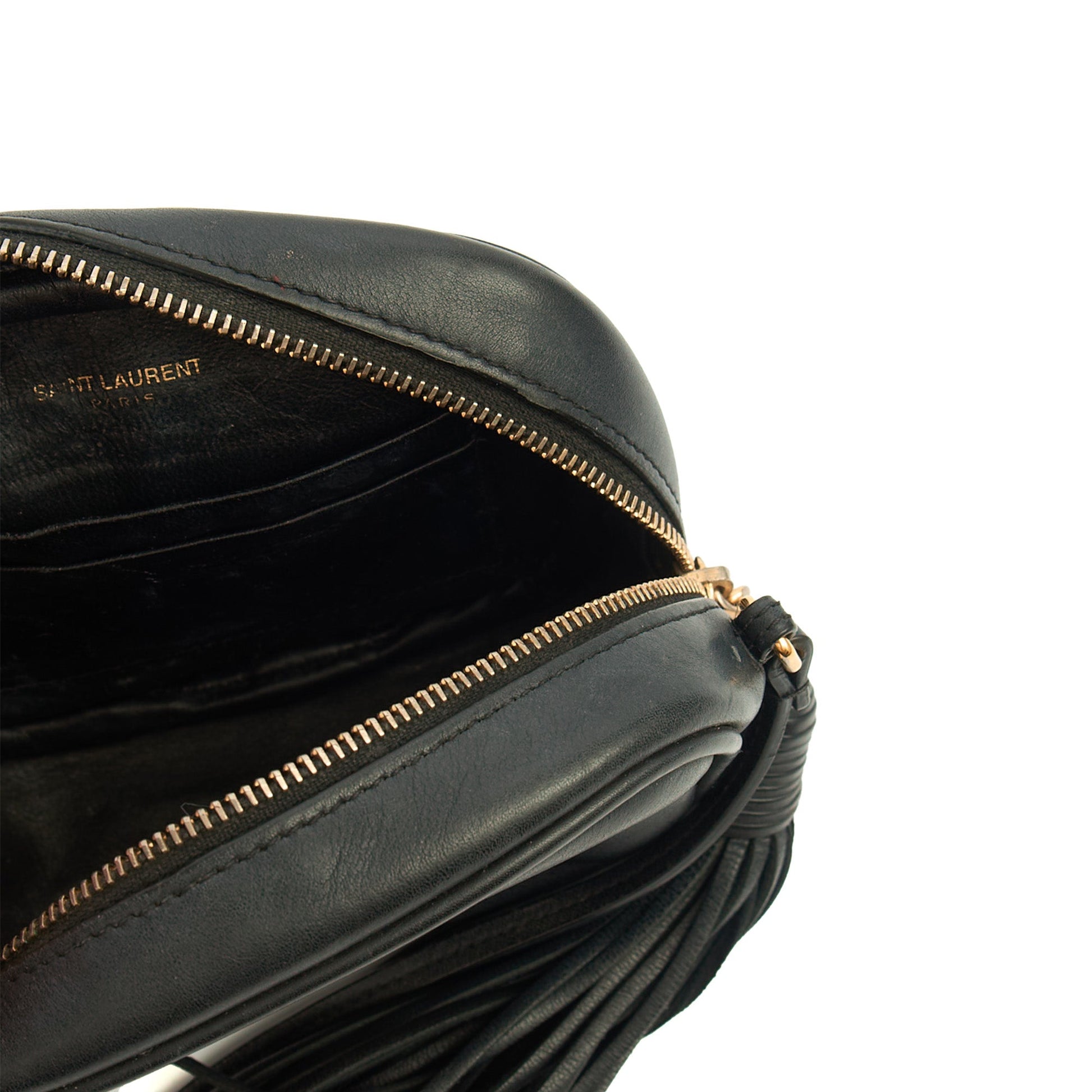 Saint Laurent Cross Body Lou - Mini in Black, Calfskin Leather — Alternate View 7