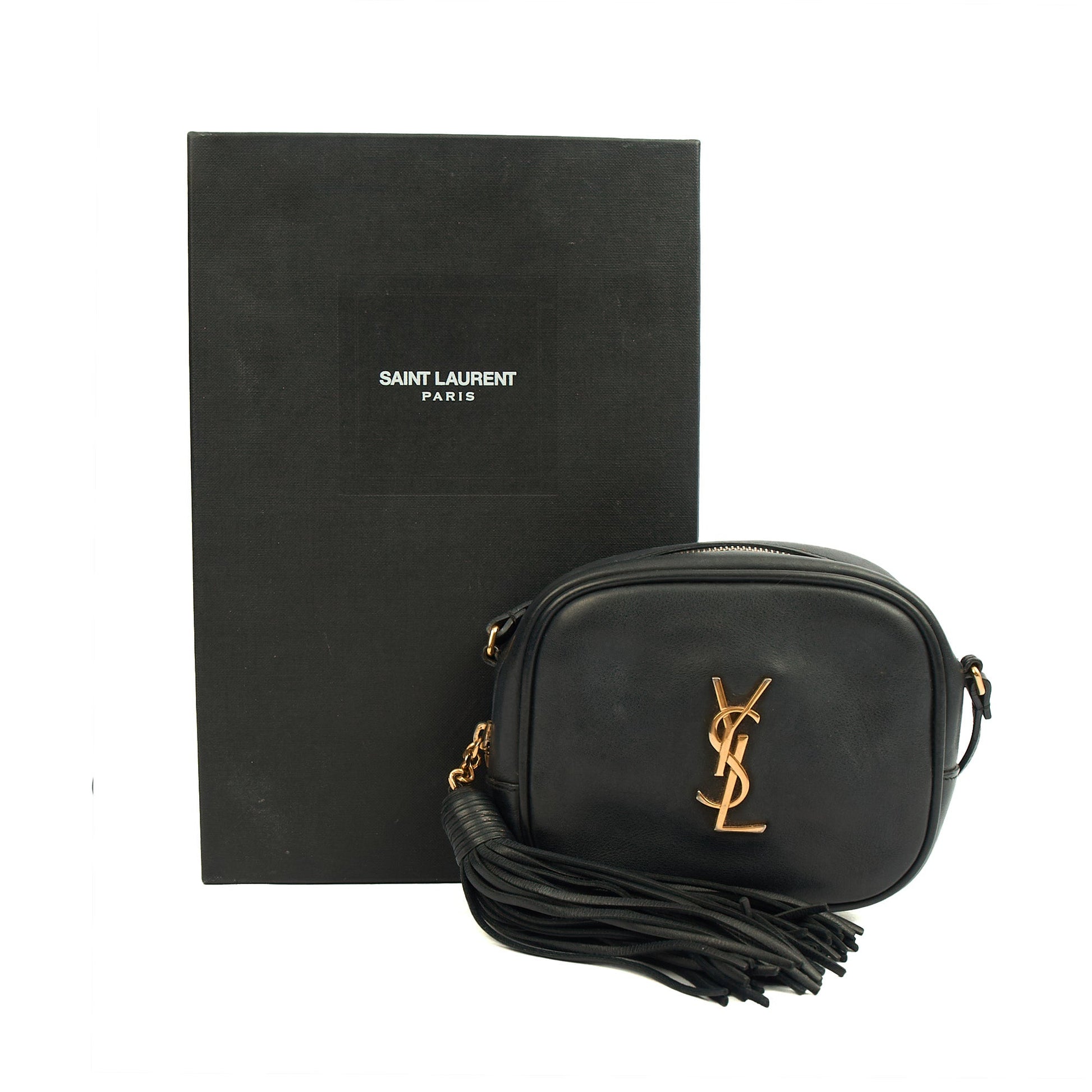 Saint Laurent Cross Body Lou - Mini in Black, Calfskin Leather — Alternate View 13
