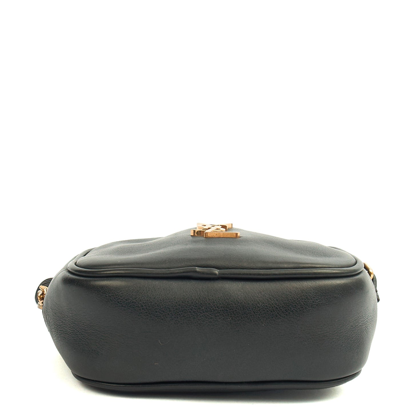 Saint Laurent Cross Body Lou - Mini in Black, Calfskin Leather — Top View