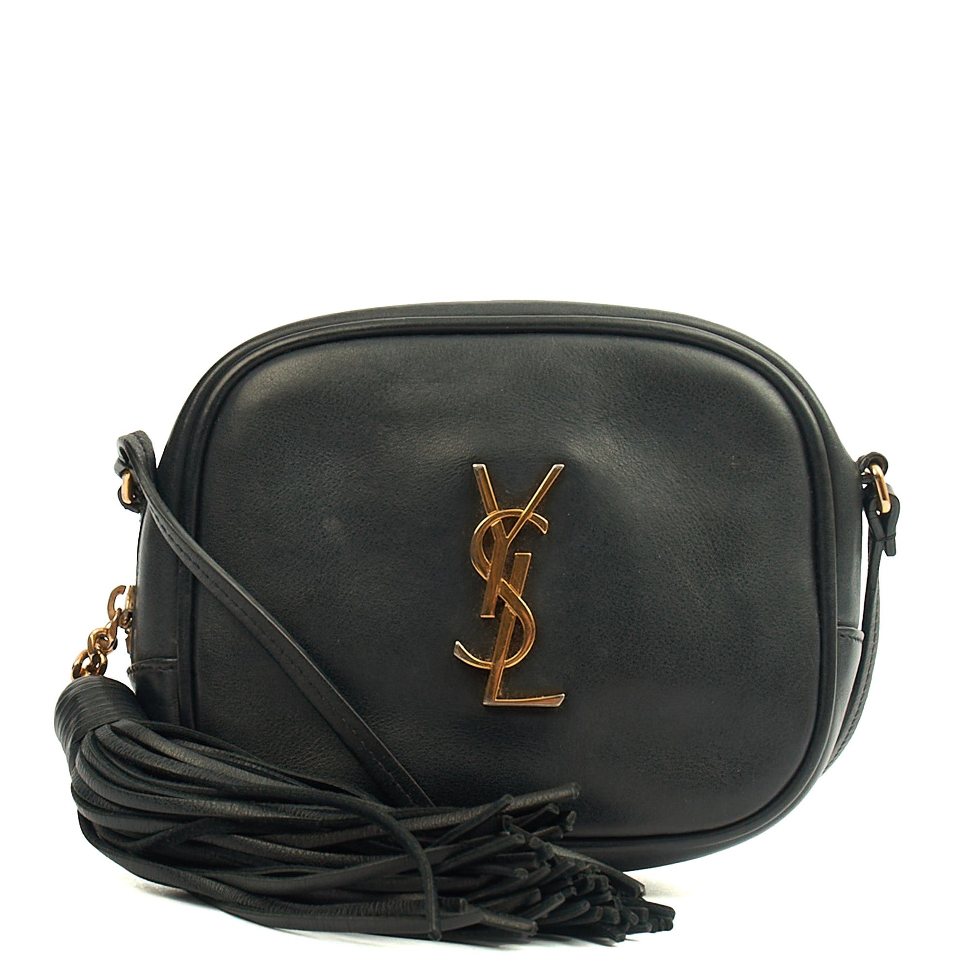 Saint Laurent Cross Body Lou - Mini in Black, Calfskin Leather — Alternate View 8
