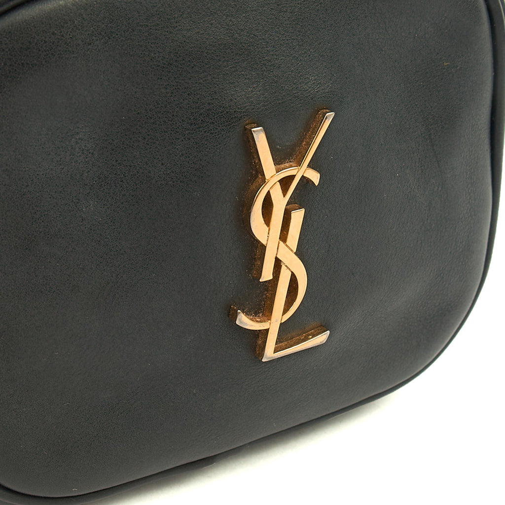 Saint Laurent Cross Body Lou - Mini in Black, Calfskin Leather — Detail View