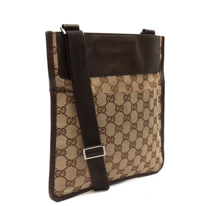 Gucci Cross Body GG Messenger  - Small in GG Supreme, GG Canvas — Back View
