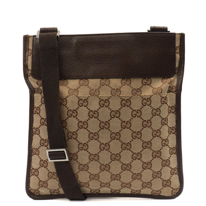Gucci Cross Body GG Messenger  - Small in GG Supreme, GG Canvas — Top View