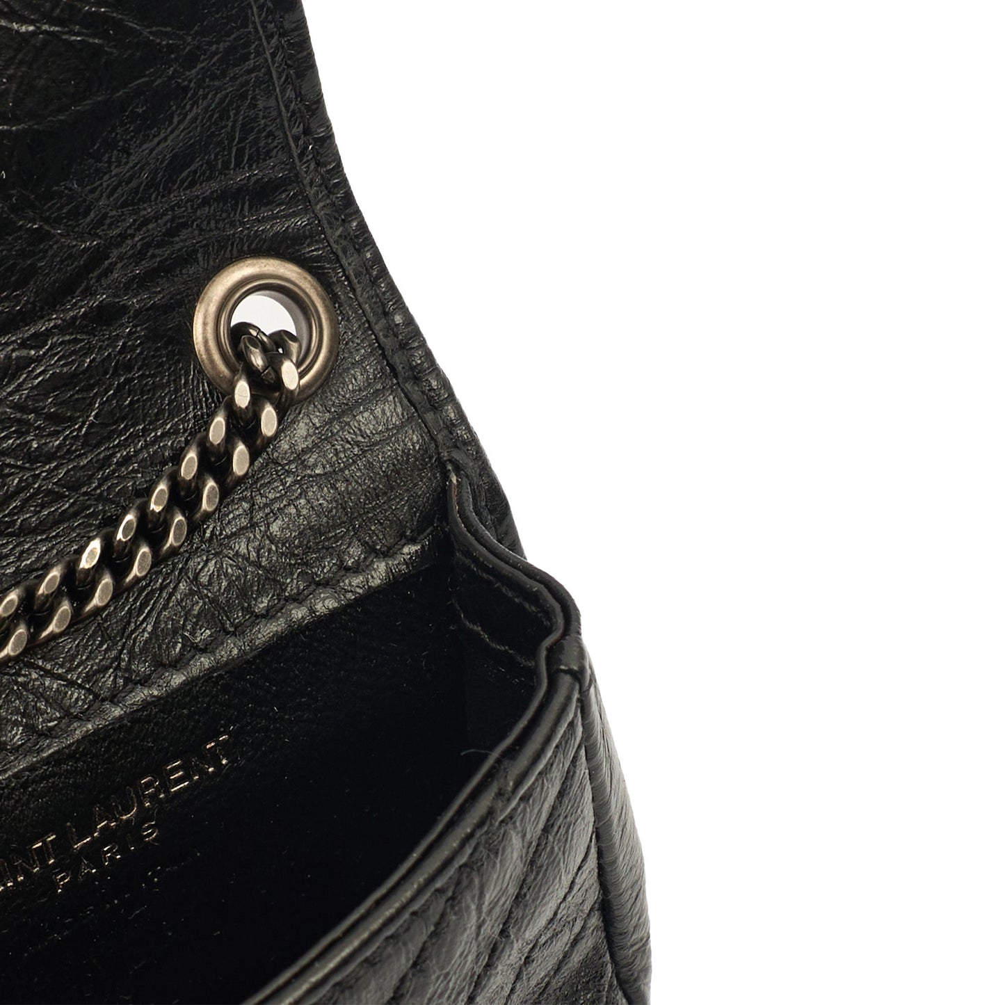 Saint Laurent Mini Bag Niki- Baby in Black, Leather — Alternate View 7