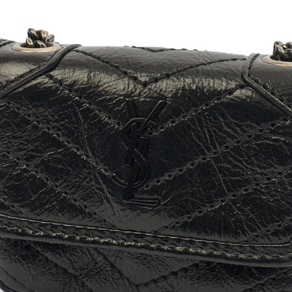 Saint Laurent Mini Bag Niki- Baby in Black, Leather — Lifestyle View