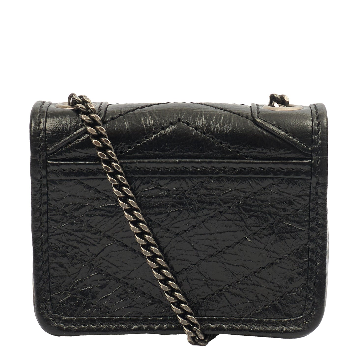 Saint Laurent Mini Bag Niki- Baby in Black, Leather — Top View