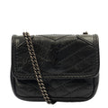 Saint Laurent Mini Bag Niki- Baby in Black, Leather — Front View