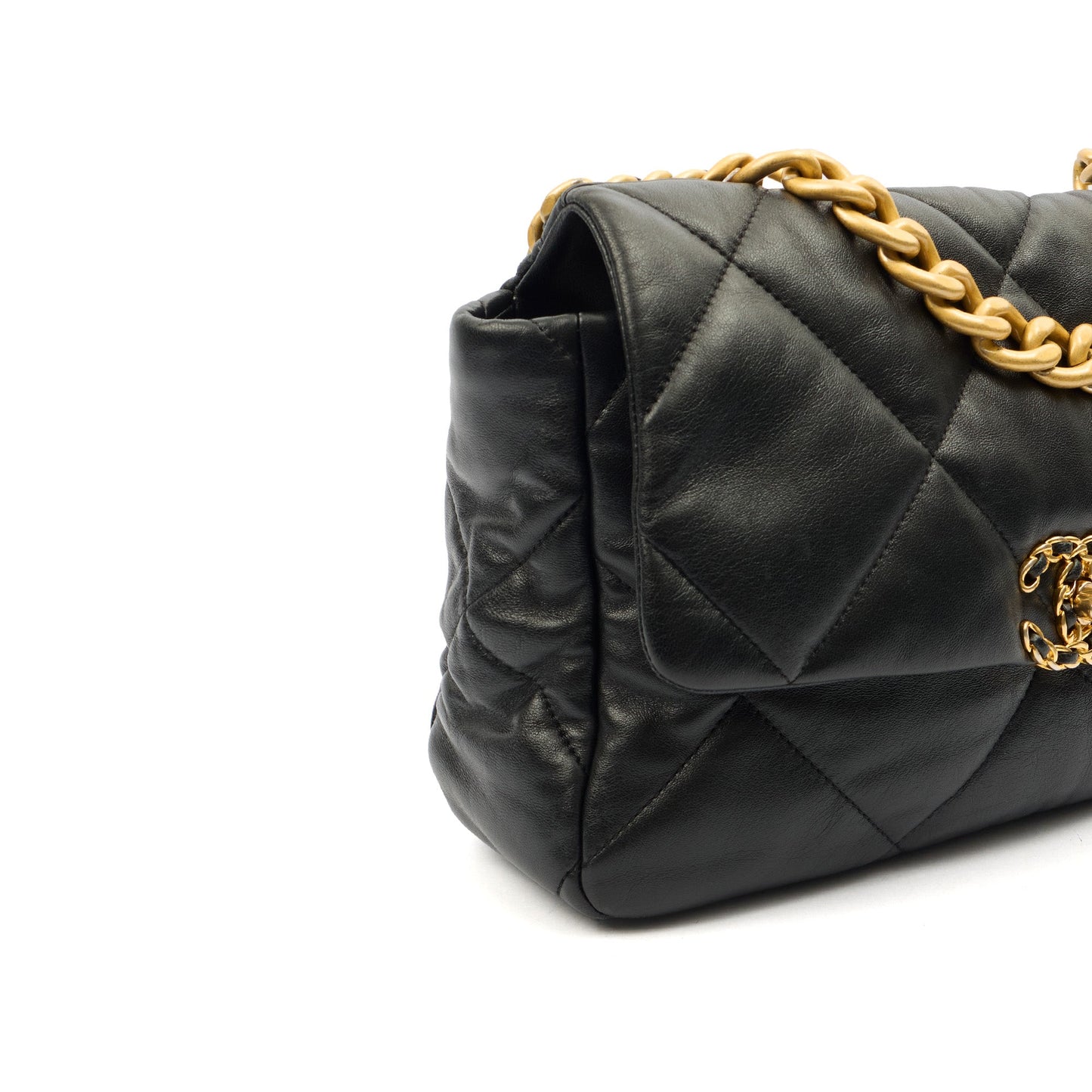 Chanel Shoulder Bag Chanel 19 in Black, Calfskin Leather — Alternate View 8
