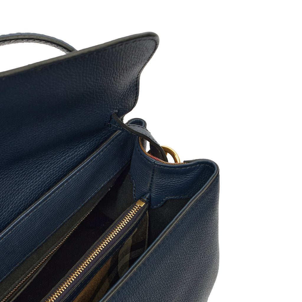 Burberry Cross Body Camberley Tote - Medium in Navy, Leather — Alternate View 11