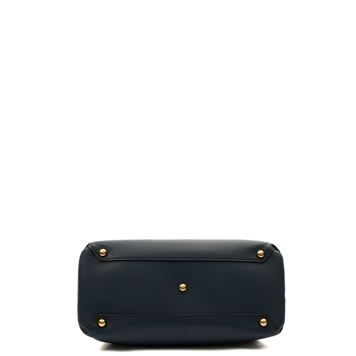 Burberry Cross Body Camberley Tote - Medium in Navy, Leather — Top View