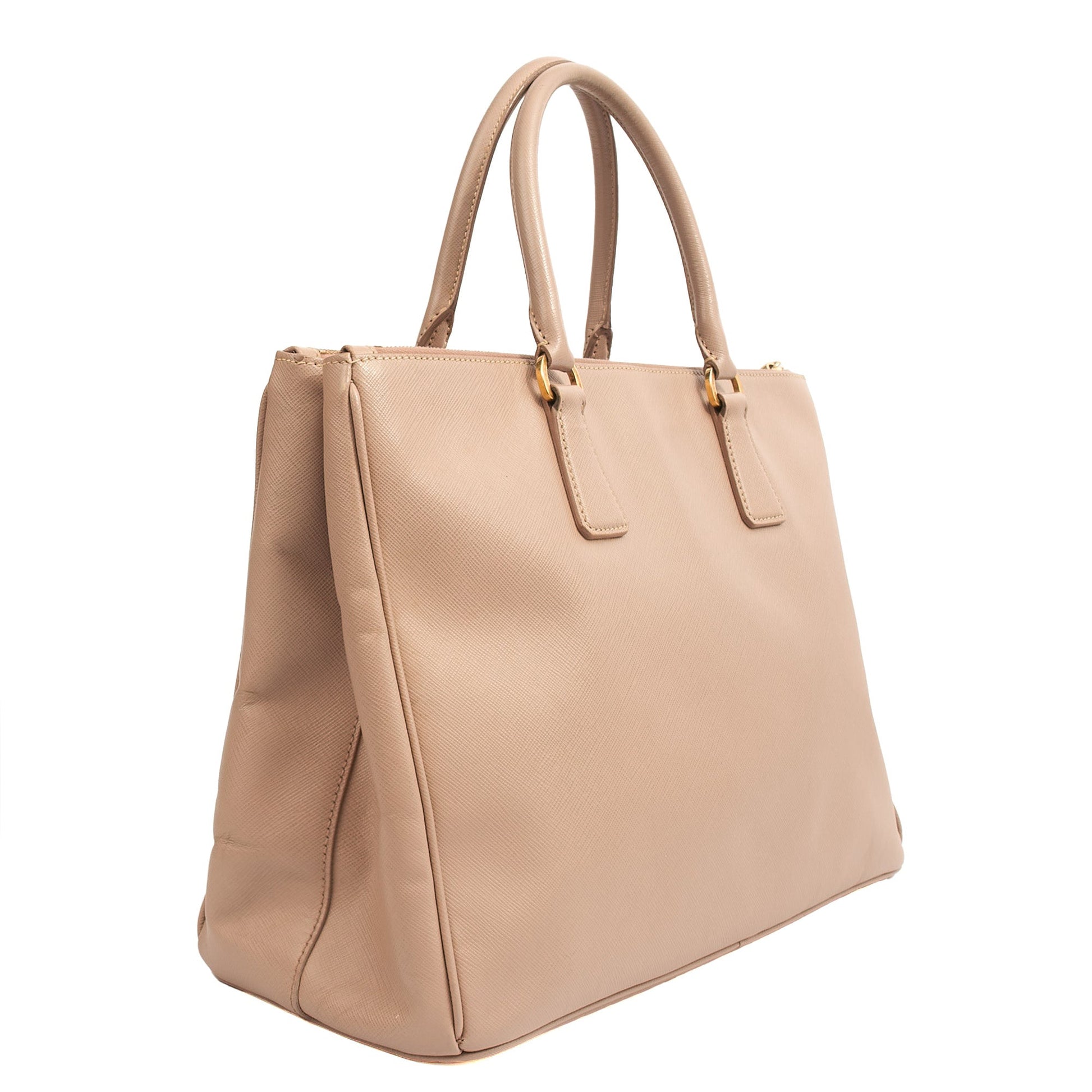 Prada Tote Galleria - Medium Double Zip Tote in Pink, Saffiano Leather — Alternate View 15