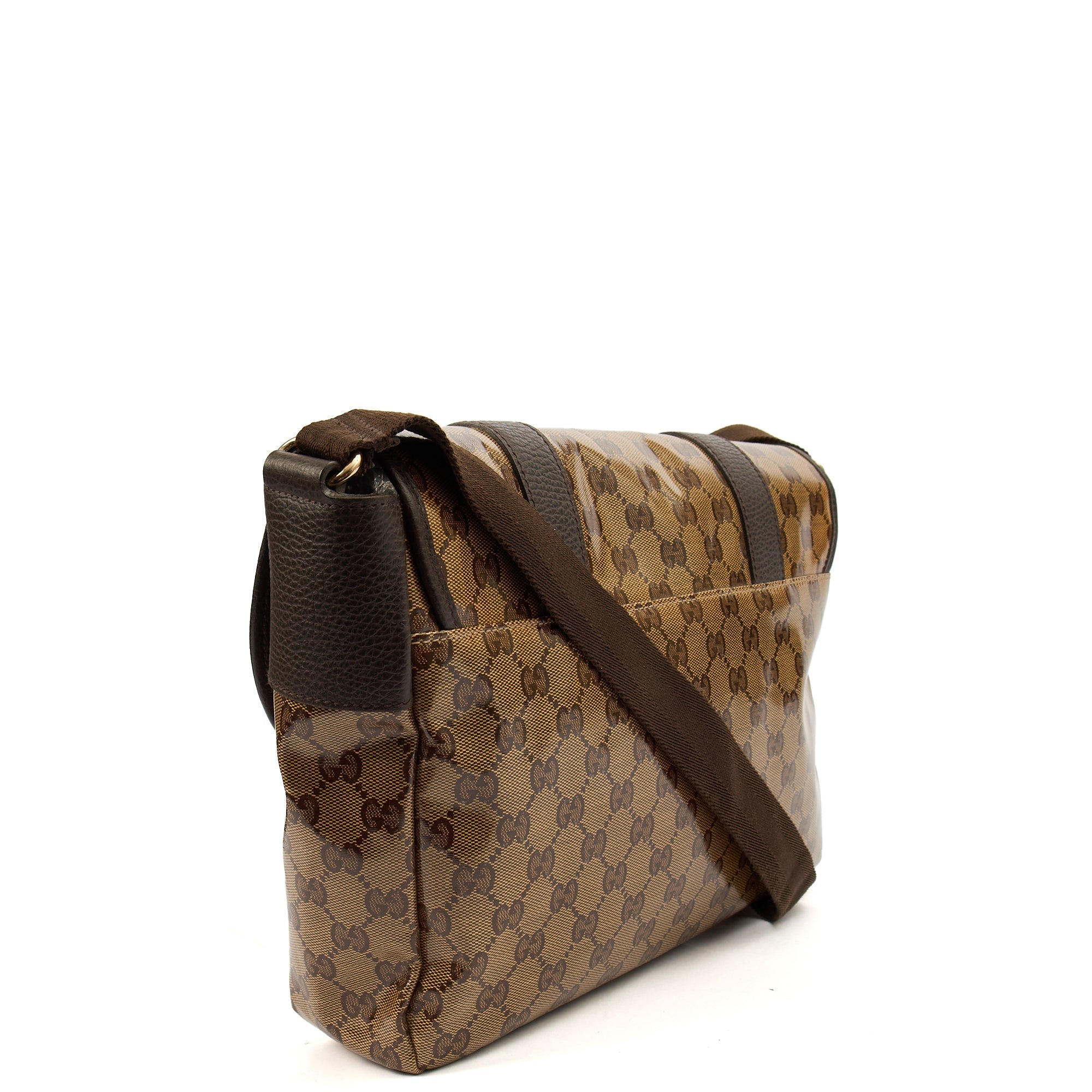 Gucci Satchel Satchel in Brown, Leather — Side View