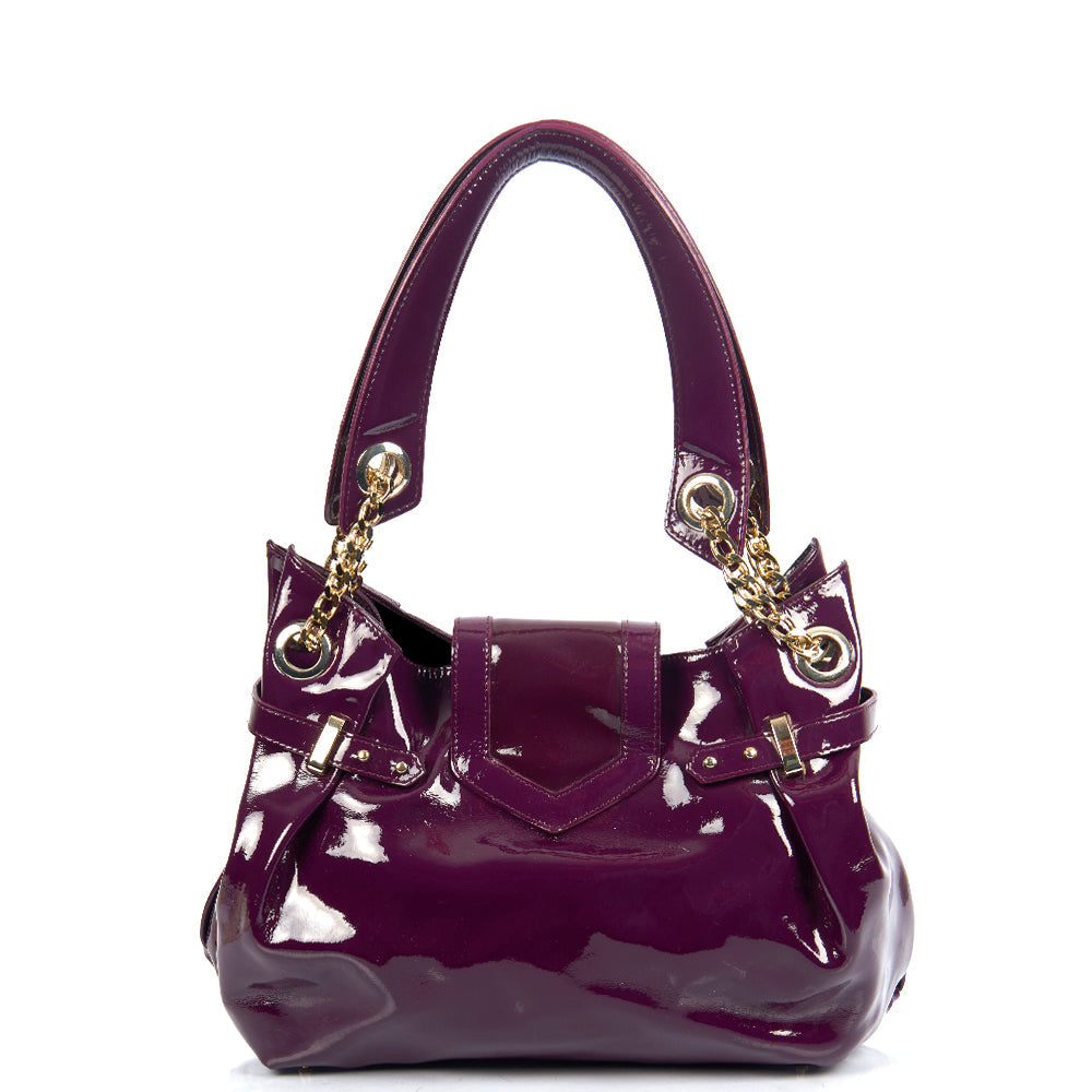 Aspinal of London Tote Barbarella in Purple, Leather — Top View