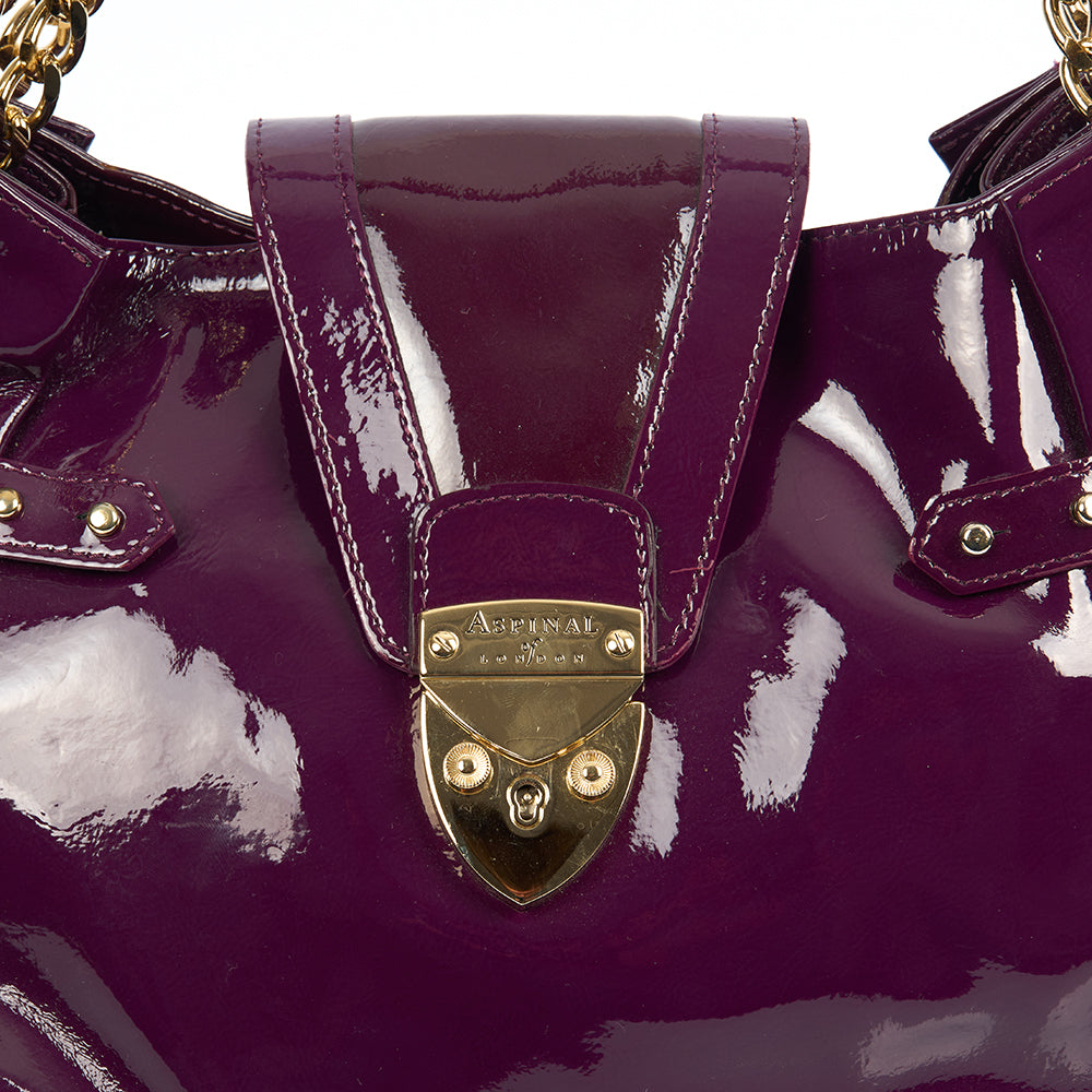 Aspinal of London Tote Barbarella in Purple, Leather — Alternate View 26