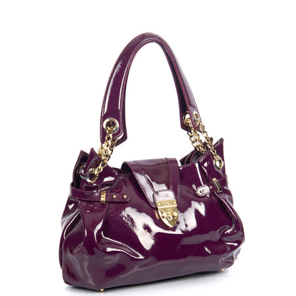 Aspinal of London Tote Barbarella in Purple, Leather — Side View