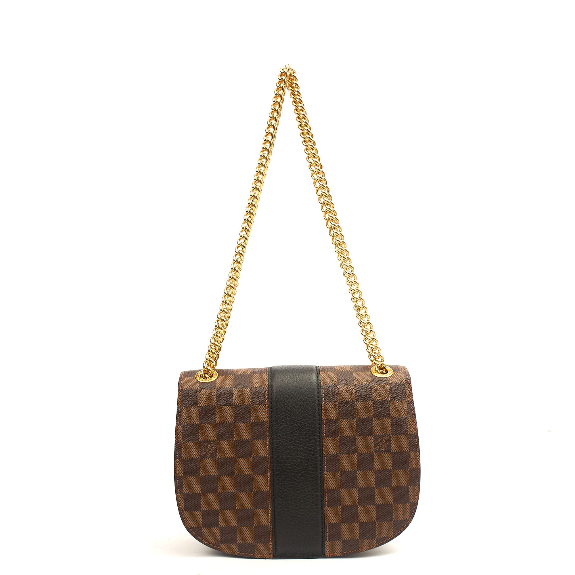Louis Vuitton Cross Body Wight in Damier Ebene, Canvas — Back View