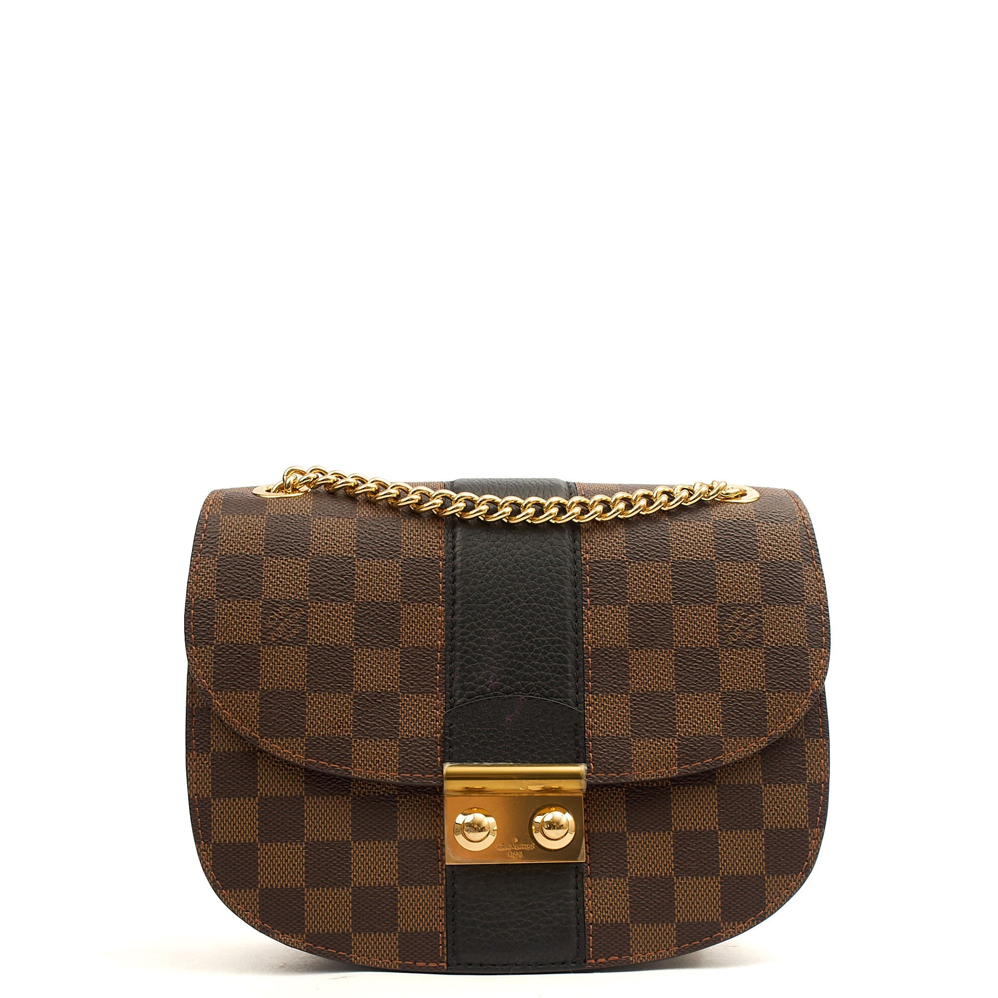 Louis Vuitton Cross Body Wight in Damier Ebene, Canvas — Top View
