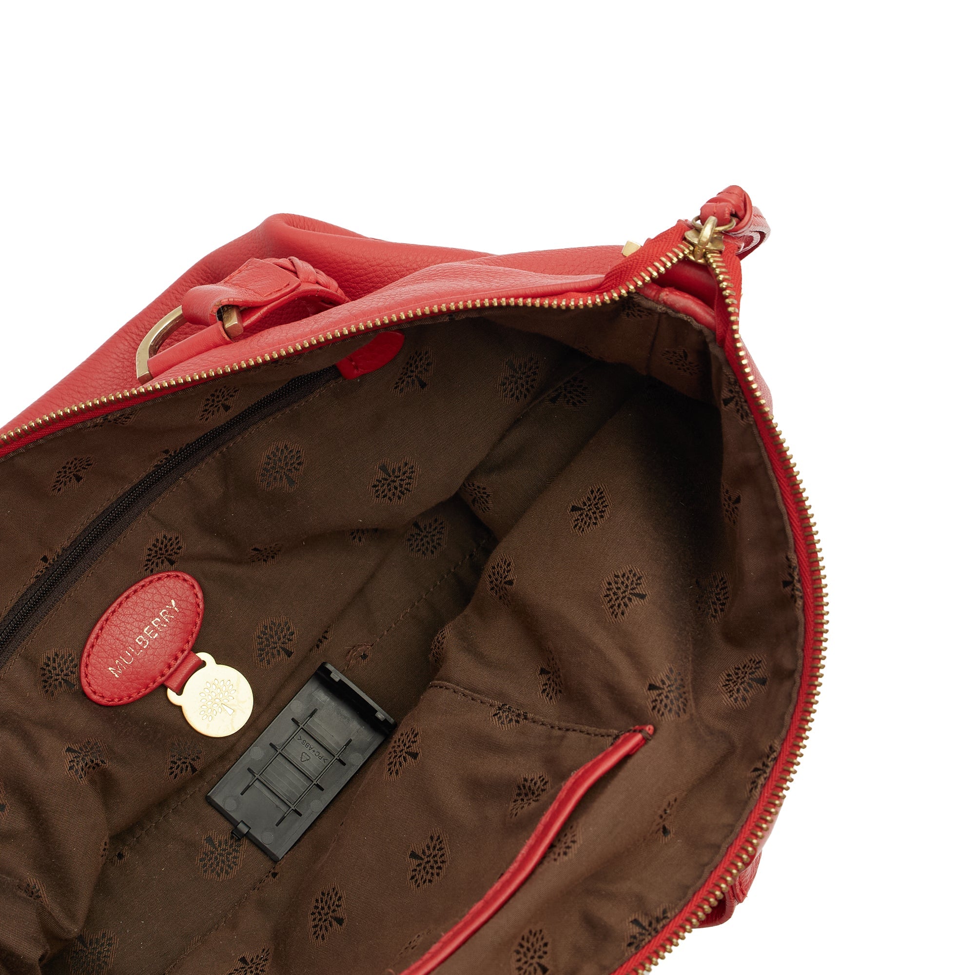 Mulberry Shoulder Bag Effie Tote in Red, Leather — Detail View