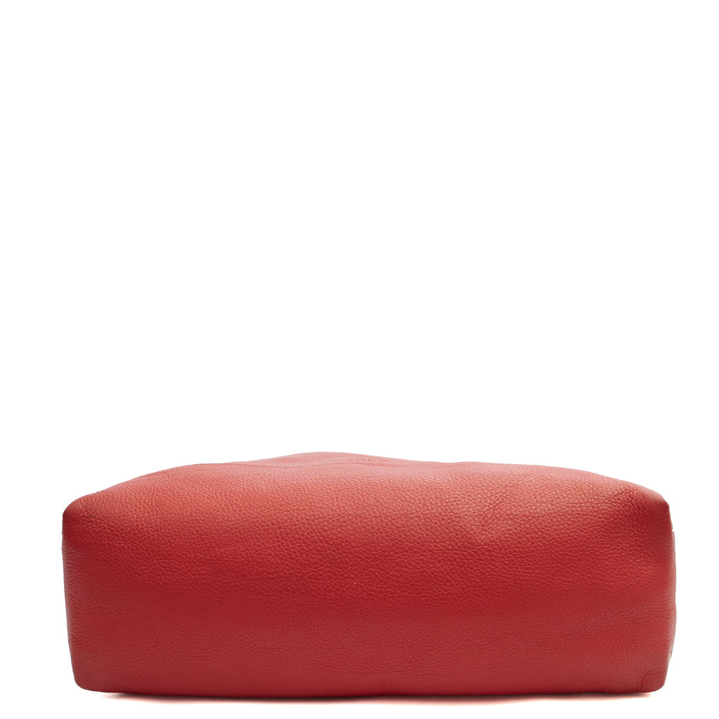 Mulberry Shoulder Bag Effie Tote in Red, Leather — Top View