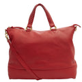 Mulberry Shoulder Bag Effie Tote in Red, Leather — Front View