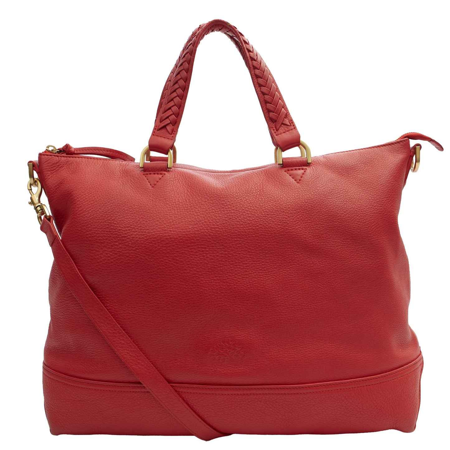 Mulberry Shoulder Bag Effie Tote in Red, Leather — Front View
