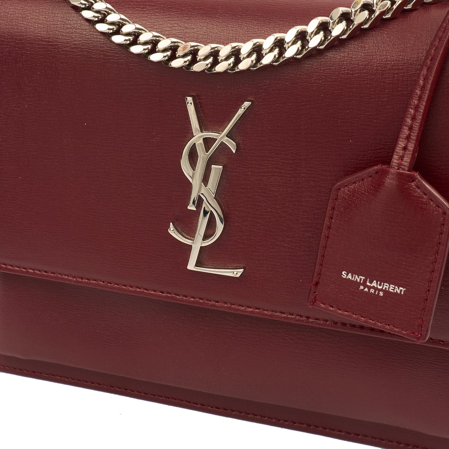 Saint Laurent Shoulder Bag Sunset - Medium in Red, Calfskin Leather — Alternate View 8