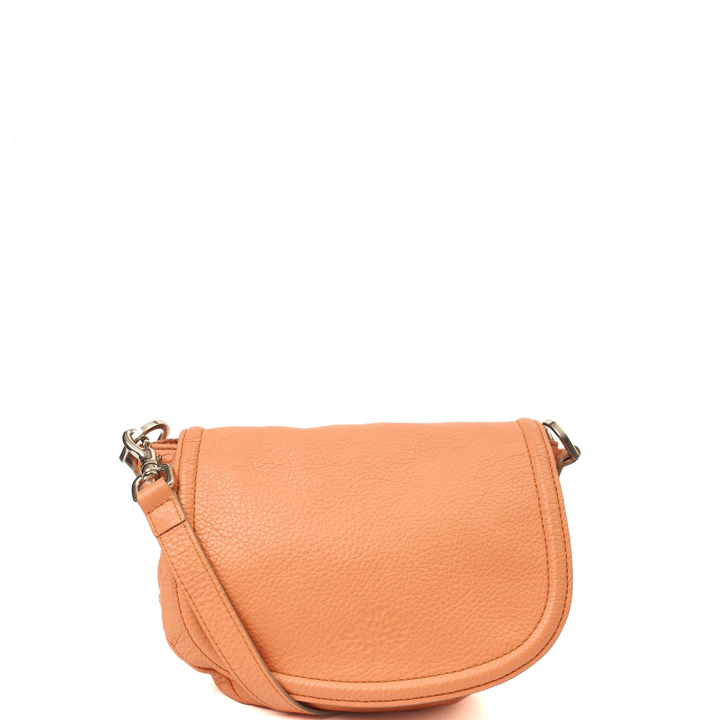 Mulberry Satchel Effie Satchel in Coral Orange, Calfskin Leather — Front View