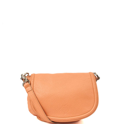 Mulberry Satchel Effie Satchel in Coral Orange, Calfskin Leather — Front View