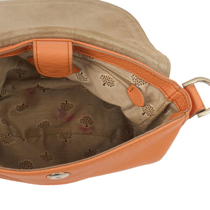 Mulberry Satchel Effie Satchel in Coral Orange, Calfskin Leather — Alternate View 7
