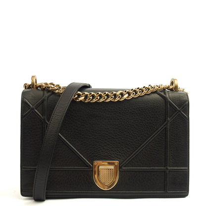 Christian Dior Shoulder Bag Diorama - Medium in Black, Calfskin — Alternate View 8