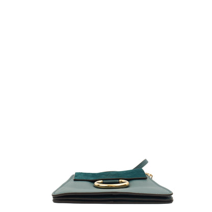 Chloe Cross Body Faye Day - Mini in Green, Calfskin Leather — Top View