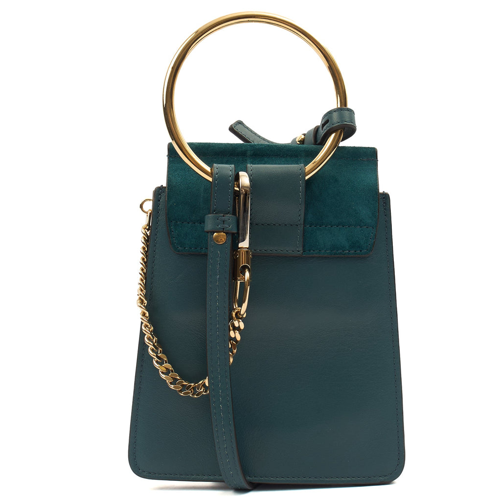 Chloe Cross Body Faye Day - Mini in Green, Calfskin Leather — Alternate View 9