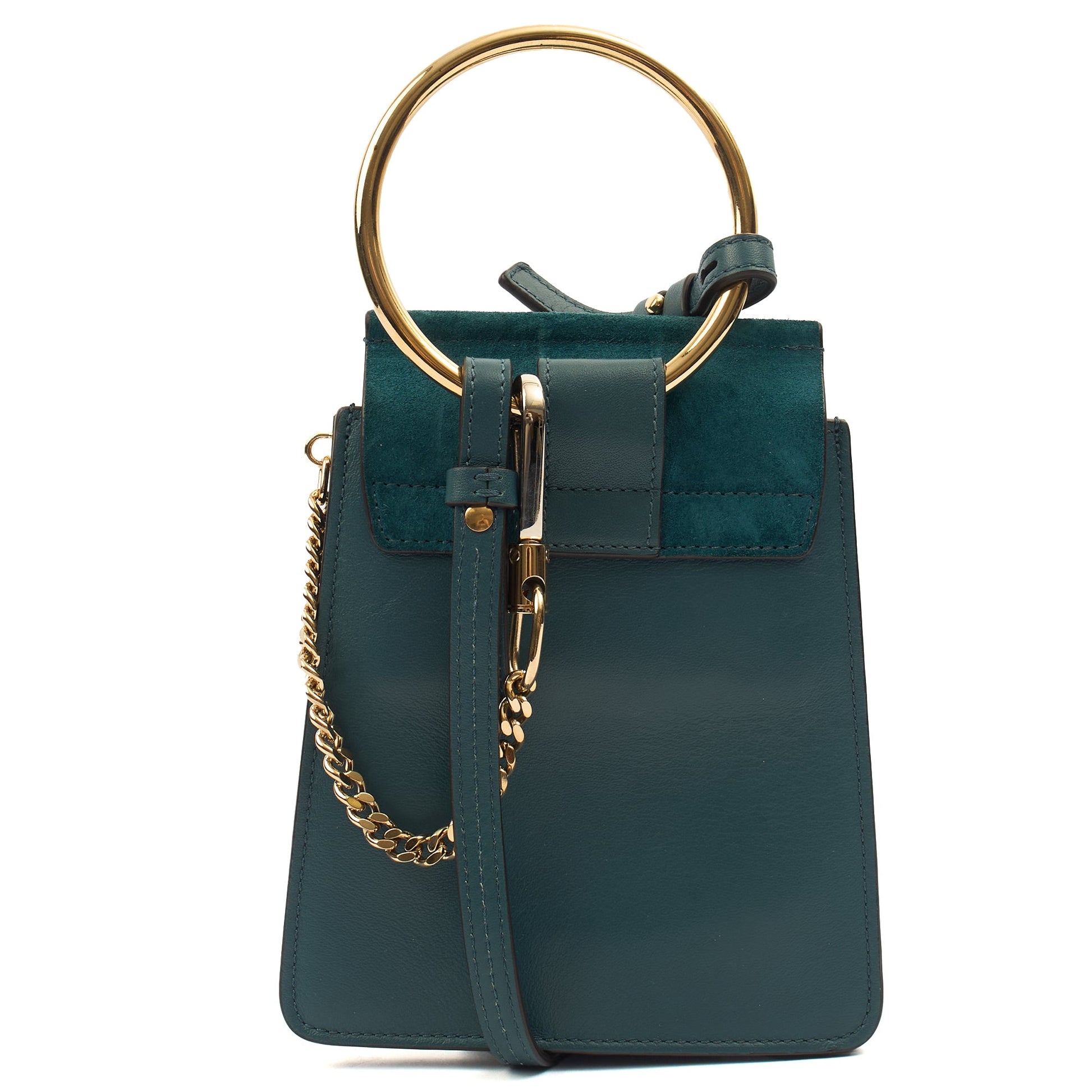 Chloe Cross Body Faye Day - Mini in Green, Calfskin Leather — Alternate View 9