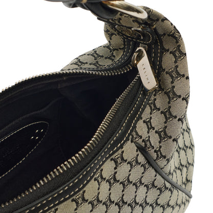 Celine Shoulder Bag Vintage Shoulder Bag in Navy, Canvas — Alternate View 19