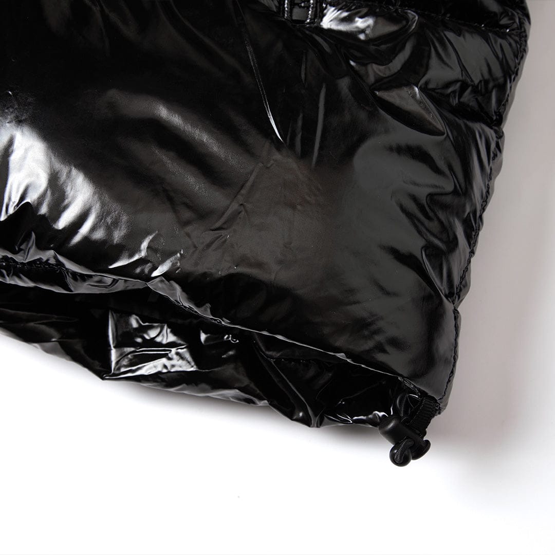 Helvetica Mountain Pioneers Viber Hooded Down Jacket — S — Top View