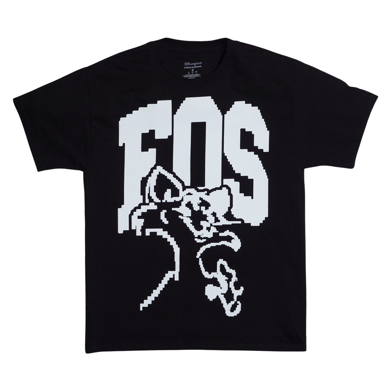 Virgil Abloh FOS CAT Pyrex Tee 'Black' — XXS — Front View