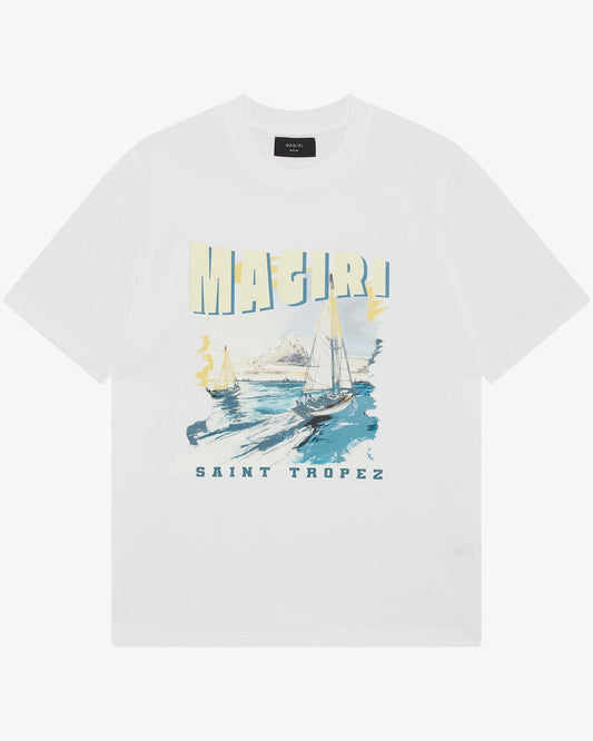 Magiri Voyage Printed T-Shirt 'White' — White — Size S — Front View