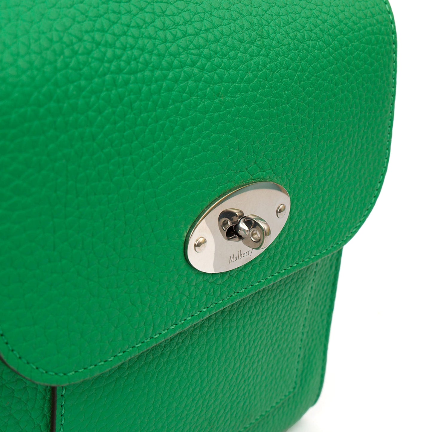 Mulberry Cross Body Antony - Small in Lawn Green, Leather — Side View