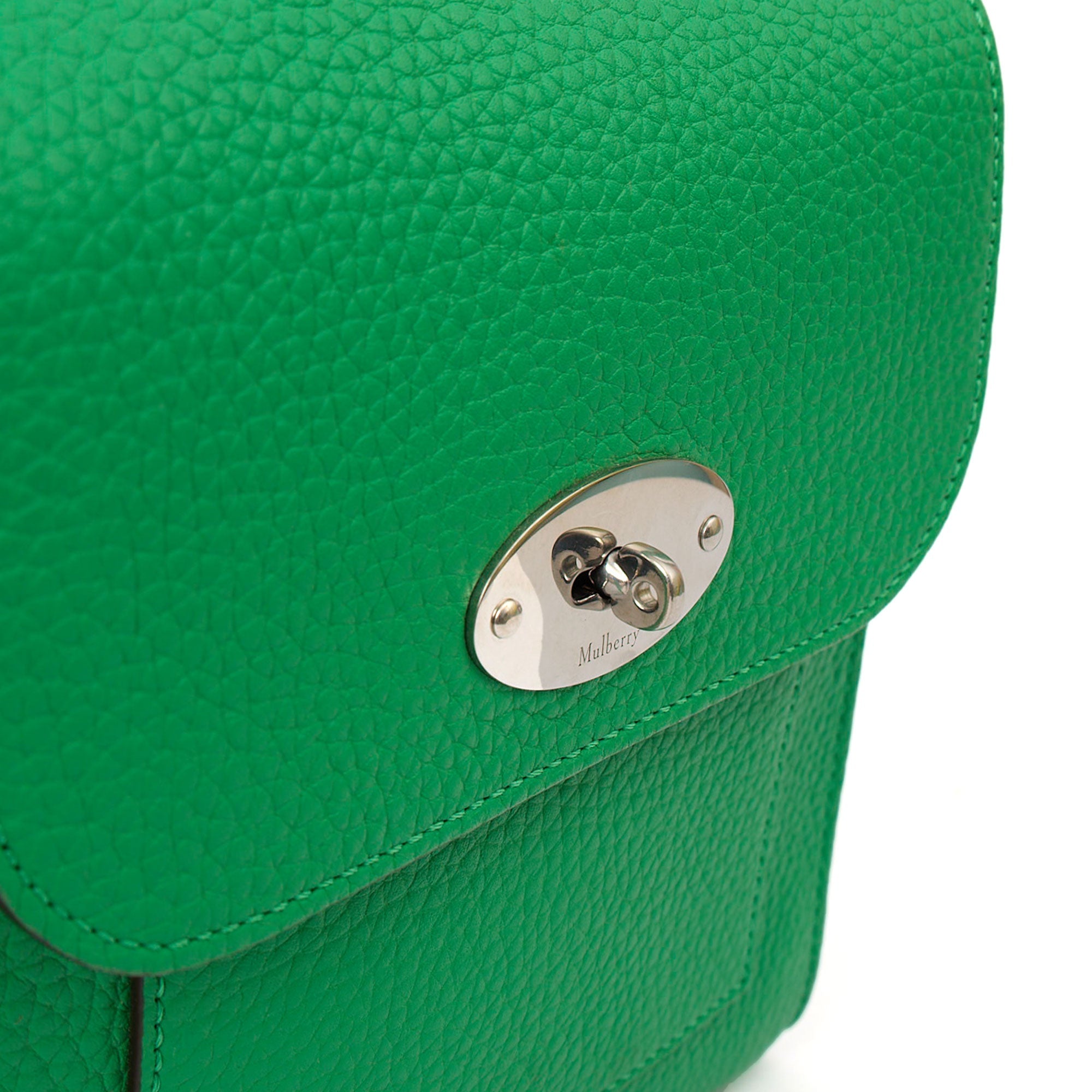 Mulberry Cross Body Antony - Small in Lawn Green, Leather — Side View